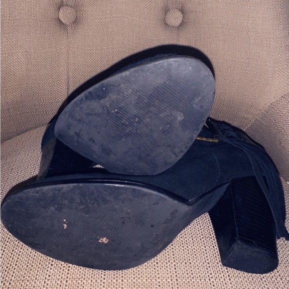 Black Suede Booties - Picture 5 of 5